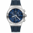 Swatch YVS478 Electric Blue Mens Chronograph Quartz Watch