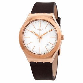 Swatch YWG405 Tic-Brown Mens Quartz Watch