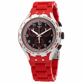 Swatch YYS4018AG Red Attack Mens Chronograph Quartz Watch