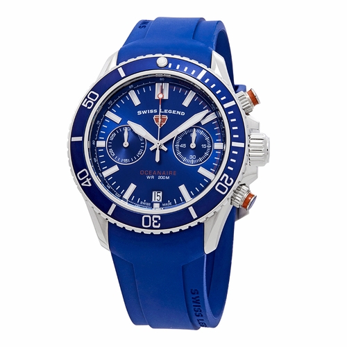 Swiss Legend SL-13857SM-03-BLS-OA Oceanaire Mens Chronograph Quartz Watch