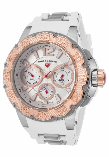 Swiss Legend SL-14096SM-02S-WHT-RA Ultrasonic Mens Quartz Watch
