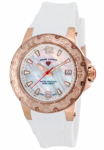 Swiss Legend SL-14098SM-RG-02-WHT Ultrasonic Ladies Quartz Watch Swiss Legend SL-14098SM-RG-02-WHT Ultrasonic Ladies Quartz Watch