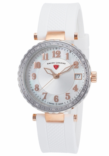 Swiss Legend SL-16002SM-SR-02-WHT Sea Breeze Ladies Quartz Watch