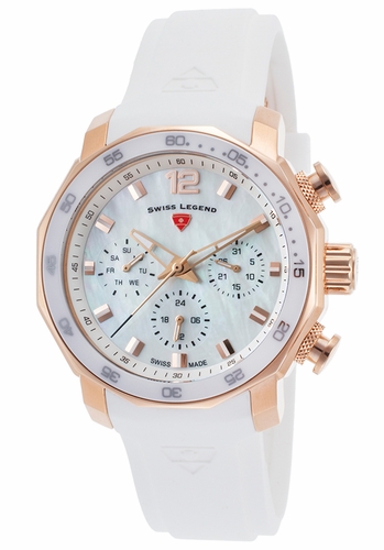 Swiss Legend SL-16192SM-RG-02-WHT Blue Geneve Ladies Quartz Watch