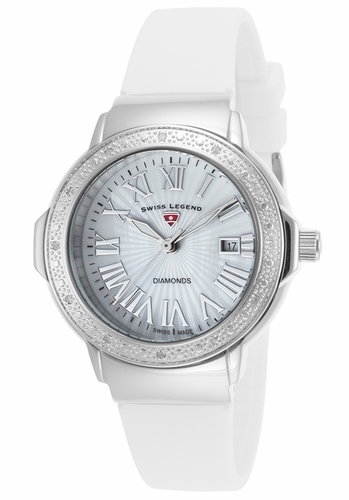 Swiss Legend 20032DSM02WHT South Beach Ladies Quartz Watch