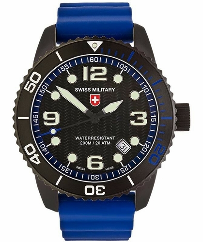 Swiss Military 2707 Marlin Scuba Nero Mens Quartz Watch