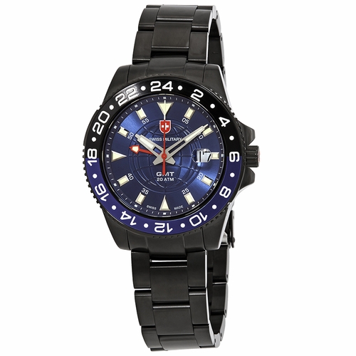 Swiss Military 2777 GMT Nero Mens Quartz Watch