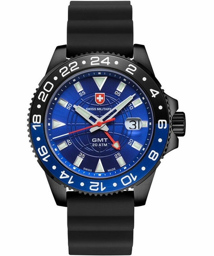 Swiss Military 27771 Gmt Nero Scuba  Quartz Watch