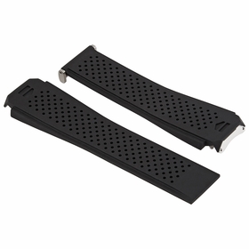 Tag Heuer 22 mm Black Rubber Watch Band 1FT6076