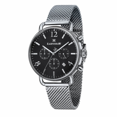 Thomas Earnshaw ES-8001-11 Investigator Mens Chronograph Quartz Watch