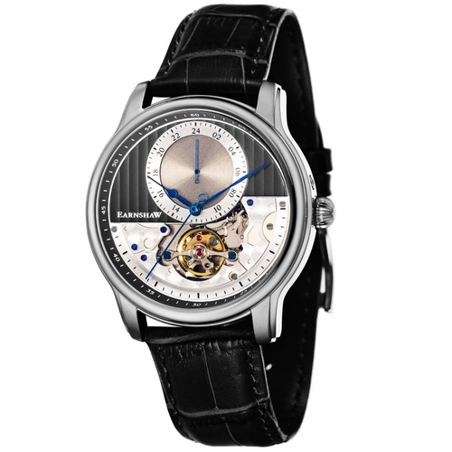 Thomas Earnshaw ES-8085-02 Longitude Regulator Open Heart Mens Automatic Watch