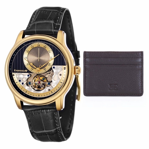 Thomas Earnshaw ES-8085-SETA-02 Longitude Regulator Open Heart Mens Automatic Watch