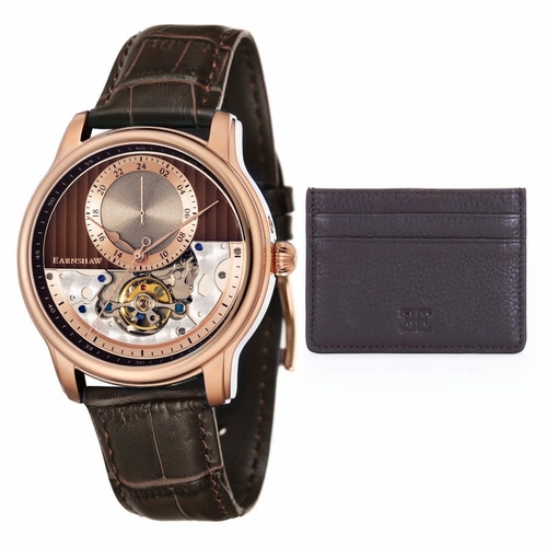 Thomas Earnshaw ES-8085-SETA-03 Longitude Regulator Open Heart Mens Automatic Watch