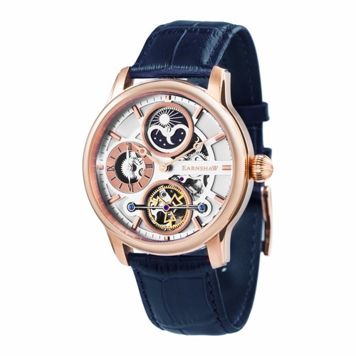 Thomas Earnshaw ES-8087-03 Longitude Hemisphere Sun & Moon Automatic Mens Automatic Watch