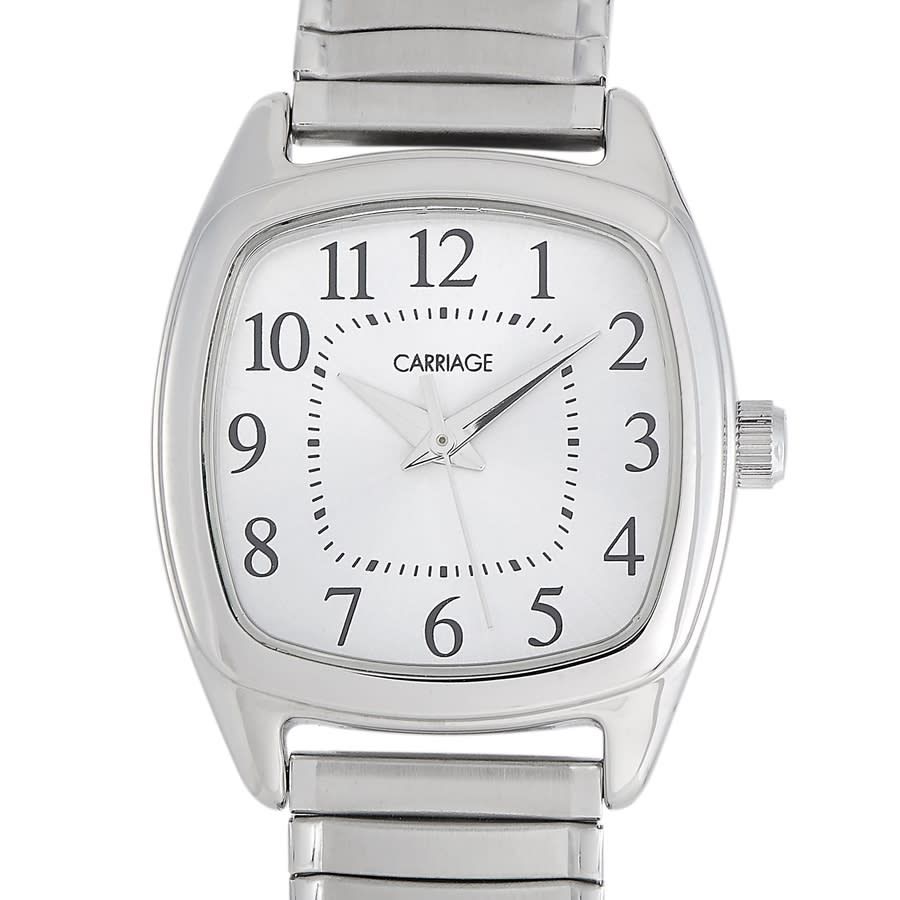 Timex Carriage Quartz White Dial Ladies Watch CC3C75100