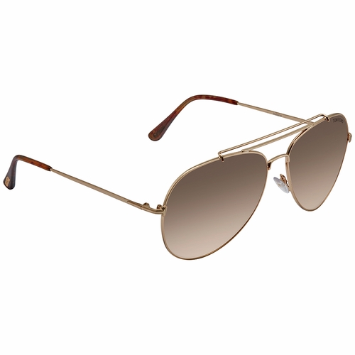 Tom Ford FT0497-28Z-60 Indiana Unisex  Sunglasses