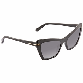 Tom Ford FT0555-01B VALESCA Ladies  Sunglasses