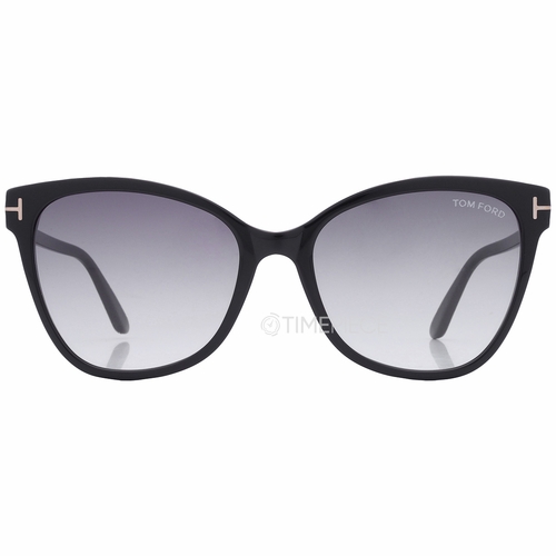 Tom Ford Ani Grey Gradient Cat Eye Ladies Sunglasses FT0844