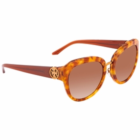 Tory Burch TY712417251356 Angular Metal-Logo Ladies  Sunglasses