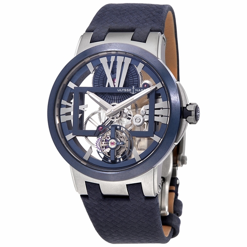 Ulysse Nardin 1713-139/43 Executive Skeleton Tourbillon Mens Hand Wind Watch