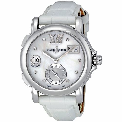Ulysse Nardin 243-22-391 Dual Time Diamond Ladies Automatic Watch