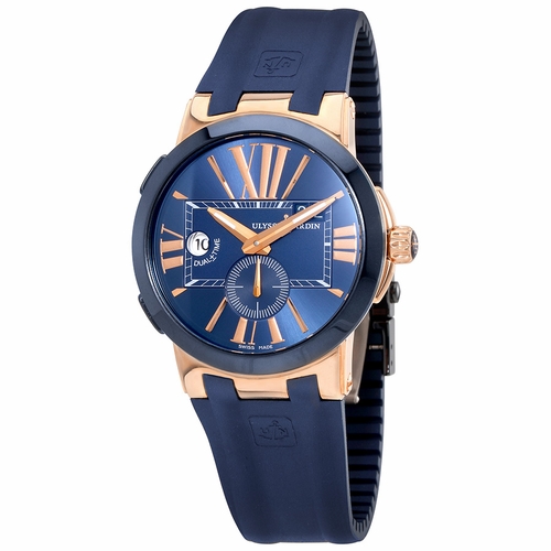Ulysse Nardin 246-00-3/43 Executive Dual Time Mens Automatic Watch