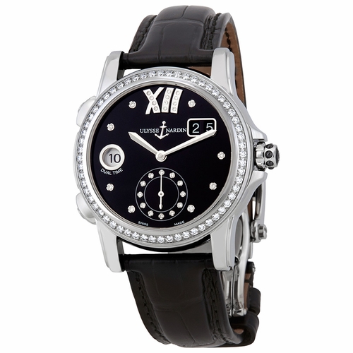 Ulysse Nardin 3343-222B/30-02 Dual Time Ladies Automatic Watch