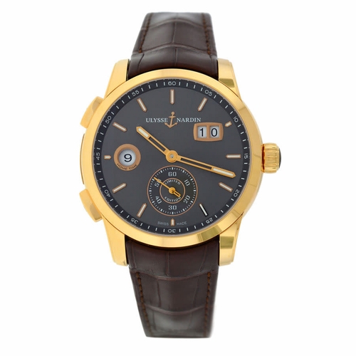 Ulysse Nardin 3346-126LE/BQ Dual Time 3346-126-BG Mens Automatic Watch