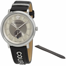 Versace VBQ080017 V-Circle Black Manifesto Courage Mens Quartz Watch