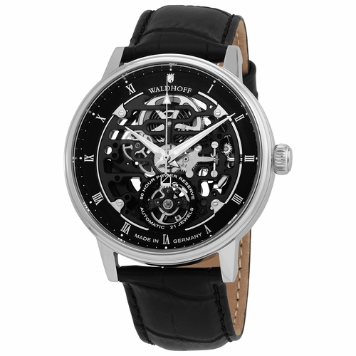 Waldhoff 06D Capital Carbon Silver Mens Automatic Watch