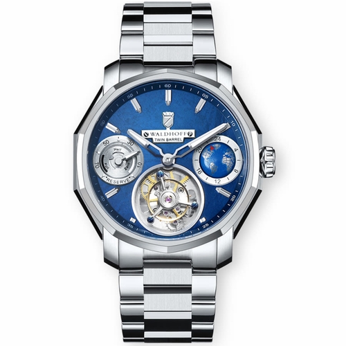 Waldhoff Continental Royal Blue Continental Mens Hand Wind Watch