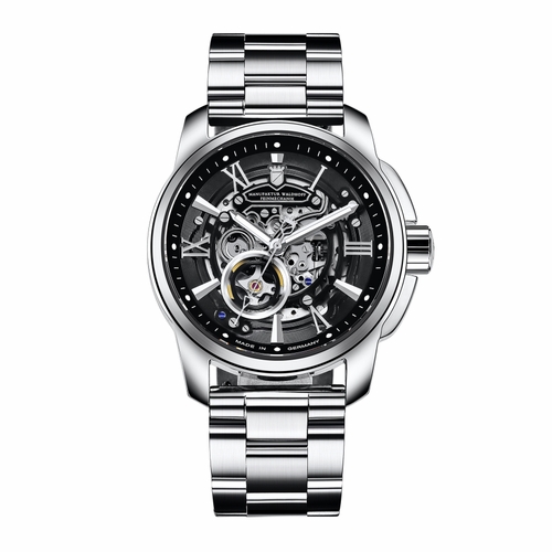 Waldhoff MWF-04-SS-02-WBK-3L Republic Mens Automatic Watch