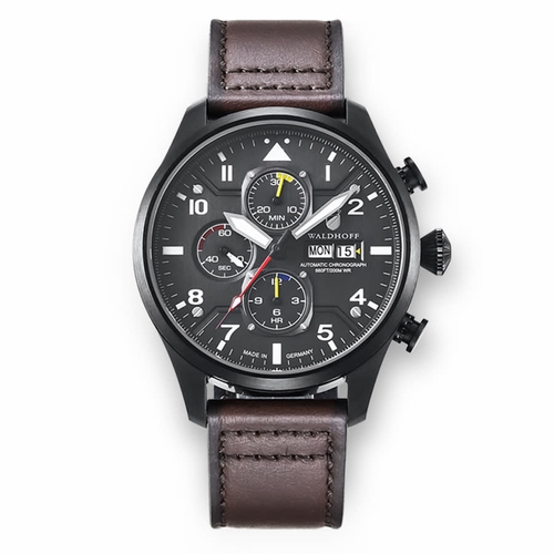 Waldhoff Tornado 7750 Midnight Tornado 7750 Mens Chronograph Automatic Watch