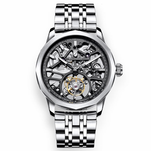Waldhoff Vanguard V8 Dark Slate Tourbillon Vanguard V8 Mens Hand Wind Watch