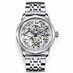 Waldhoff Vanguard V8 Diamond Silver Tourbillon Vanguard V8 Tourbillon Mens Hand Wind Watch