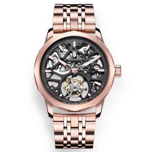 Waldhoff Vanguard V8 Red Gold MW-09D Waldhoff Vanguard V8 Mens Hand Wind Watch