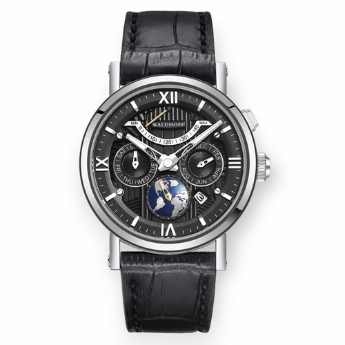 Waldhoff Waldhoff Multimatic II Obsidian Black Multimatic II Mens Automatic Watch