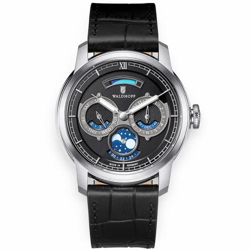 Waldhoff Waldhoff Olympus Obsidian Waldhoff Olympus Mens Automatic Watch