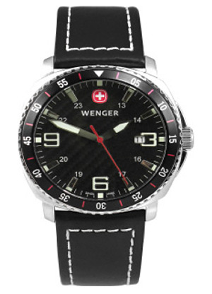 Wenger 72985 XL Date Retro Mens Quartz Watch Wenger 72985 XL Date Retro Mens Quartz Watch