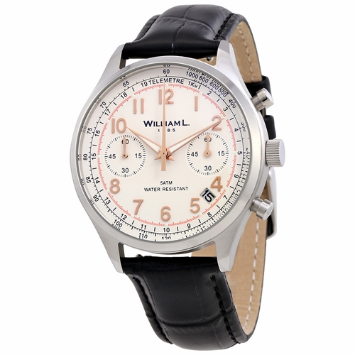 William L 1985 WLAC01BCORCN Vintage Mens Chronograph Quartz Watch