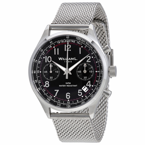 William L 1985 WLAC01NRMM Vintage Mens Chronograph Quartz Watch