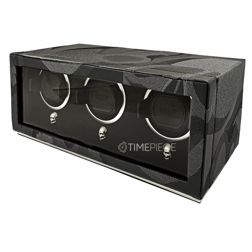 Wolf Black Memento Mori Triple Winder 493602