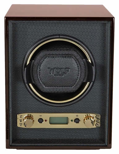 Wolf Meridian Module 2.7 Single Burlwood Watch Winder 453810 Wolf Meridian Module 2.7 Single Burlwood Watch Winder 453810