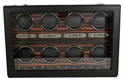 Wolf Roadster Eight Piece Watch Winder with Cover 459356