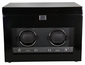 Wolf Savoy Double Watch Winder - Black 454670
