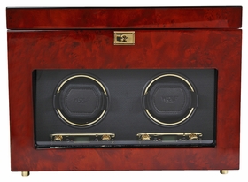 Wolf Savoy Double Watch Winder - Burlwood 454610