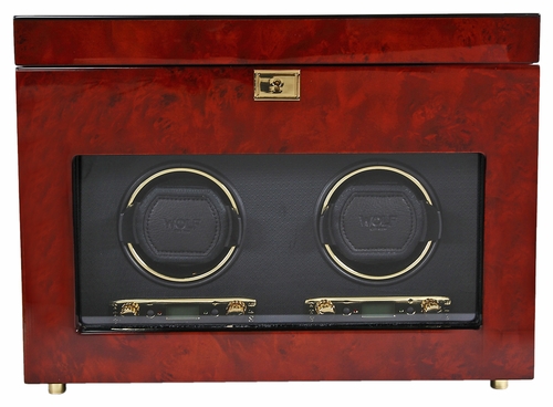 Wolf Savoy Double Watch Winder - Burlwood 454610