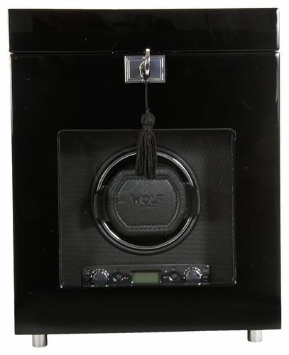 Wolf Savoy Single Watch Winder - Black 454570