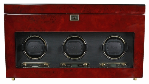 Wolf Savoy Triple Watch Winder - Burlwood 454710