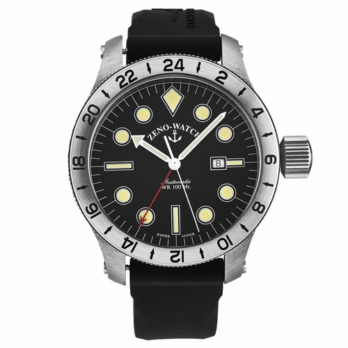 Zeno 1563-A1 Jumbo GMT Mens Automatic Watch